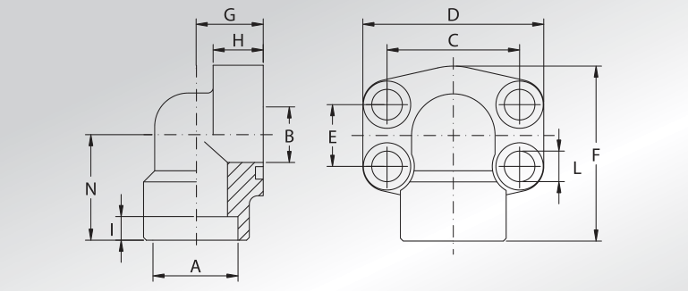 Metric Pipe Weld In 90° Flanges