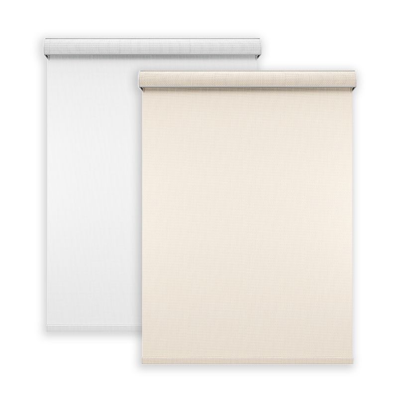 Remote Control Without Drilling Automated Shades Double Layer Smart Blinds