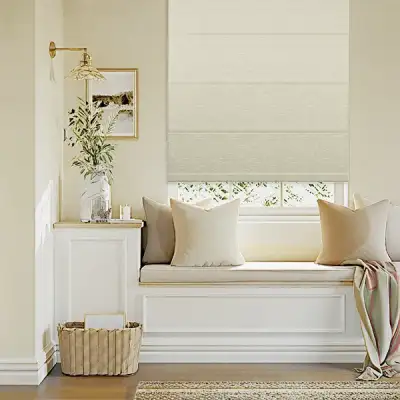 Roman Blinds Tuya Electric System Blackout Cordless Home Louver