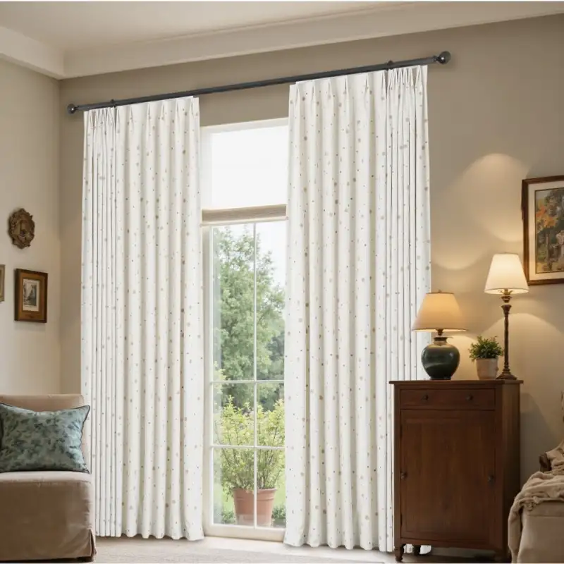 Stardust Roman Shades - Off-white installed view