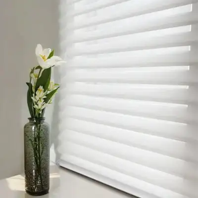 Shades Dream Blackout Electric Motorized Roller Shangri-la Triple Blinds Buil