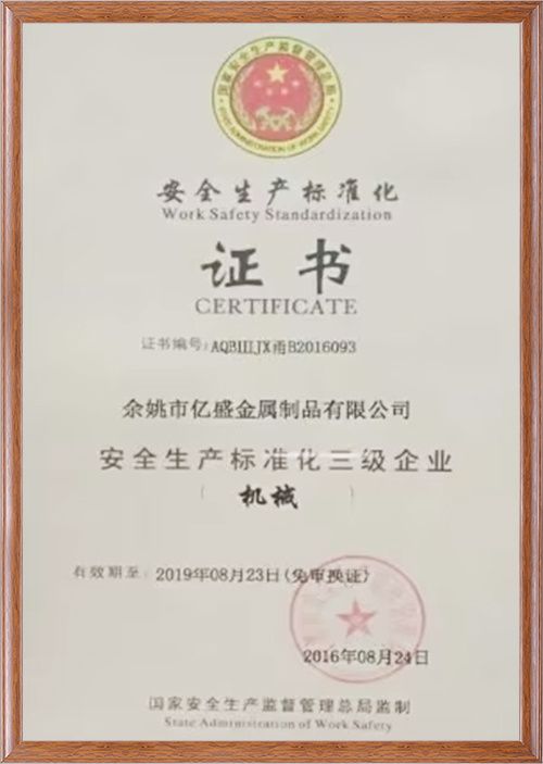 Work Safety Standardization