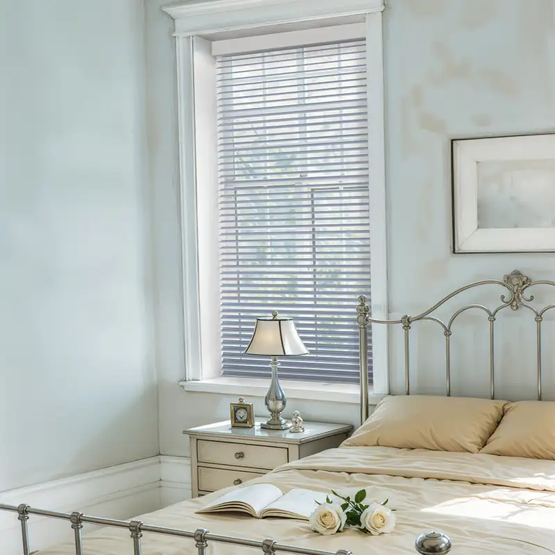 Celadon Glaze High Blackout Shangri-La Shade - Celadon Blue installed view