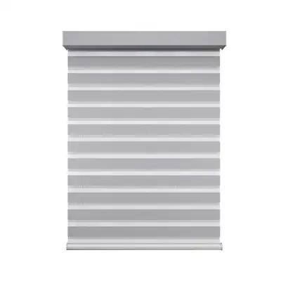 New Waterproof Motorized Vertical Plain Blackout Zebra Shades Customized Size
