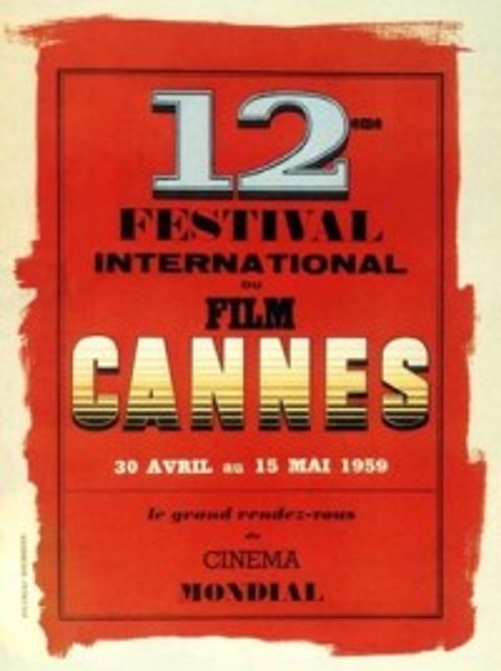 Cannes Film Festival 1959 — 12th edition poster