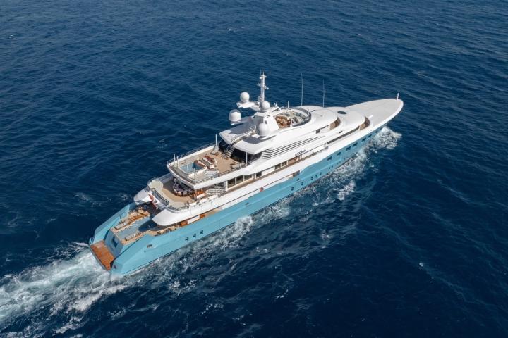 AXIOMA exterior, 72m Dunya Yachts motor yacht for sale