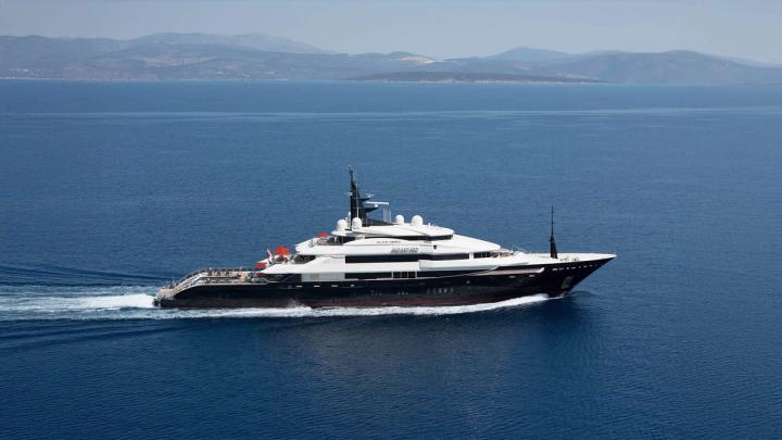 ALFA NERO exterior, 82m Oceanco motor yacht for sale