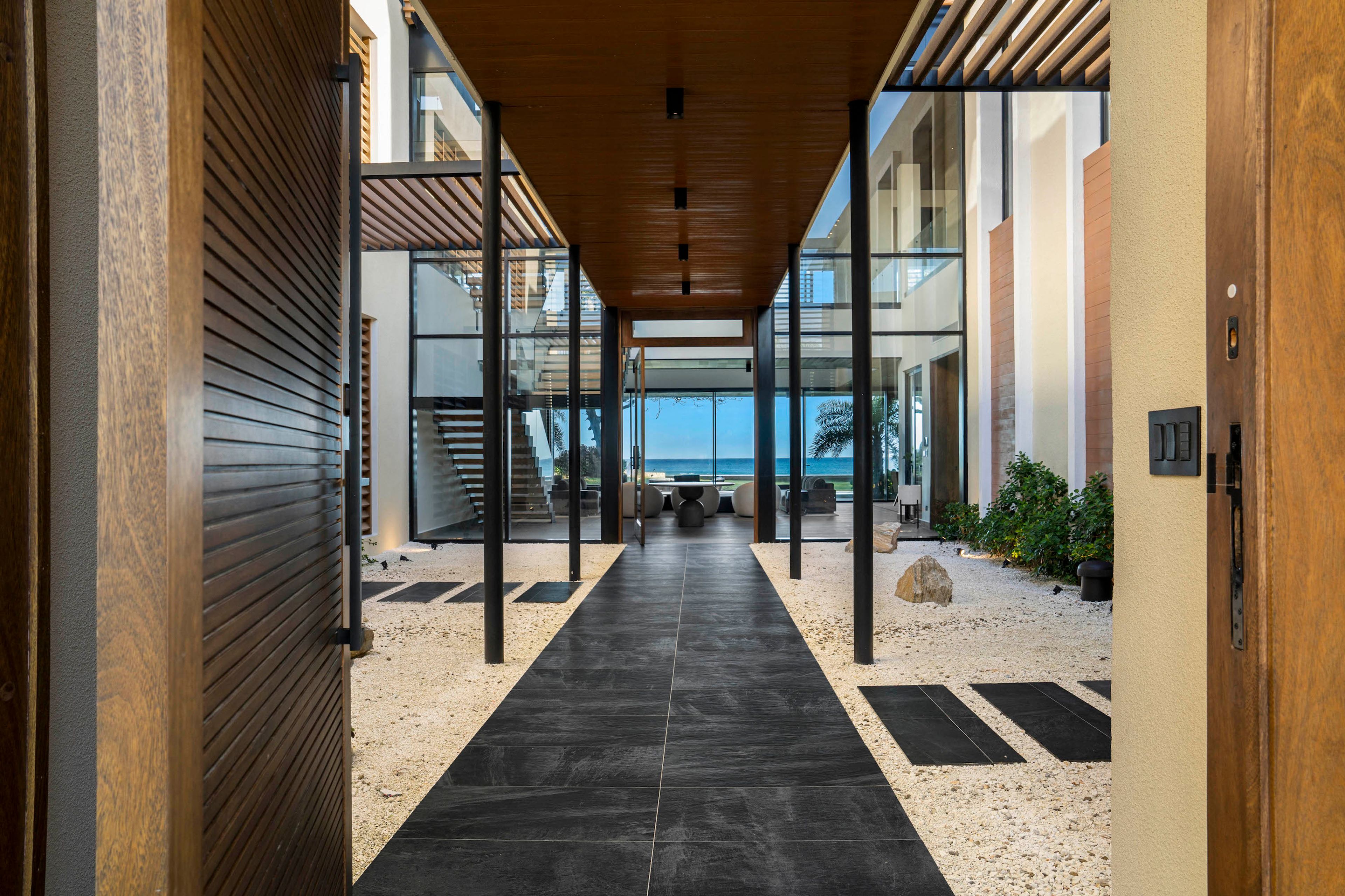Exterior of Villa Roge luxury beachfront villa in Playa Encuentro