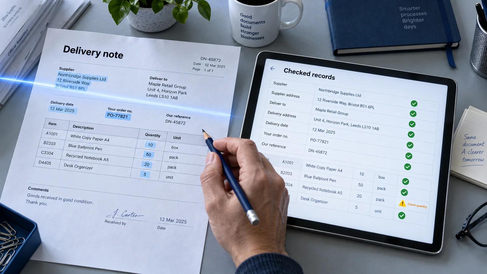 AI Document Processing: Turn PDFs and Emails into Checked Records