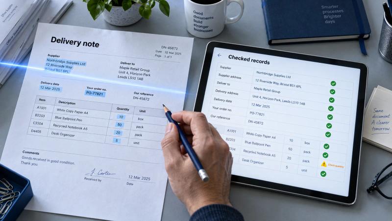 AI Document Processing: Turn PDFs and Emails into Checked Records
