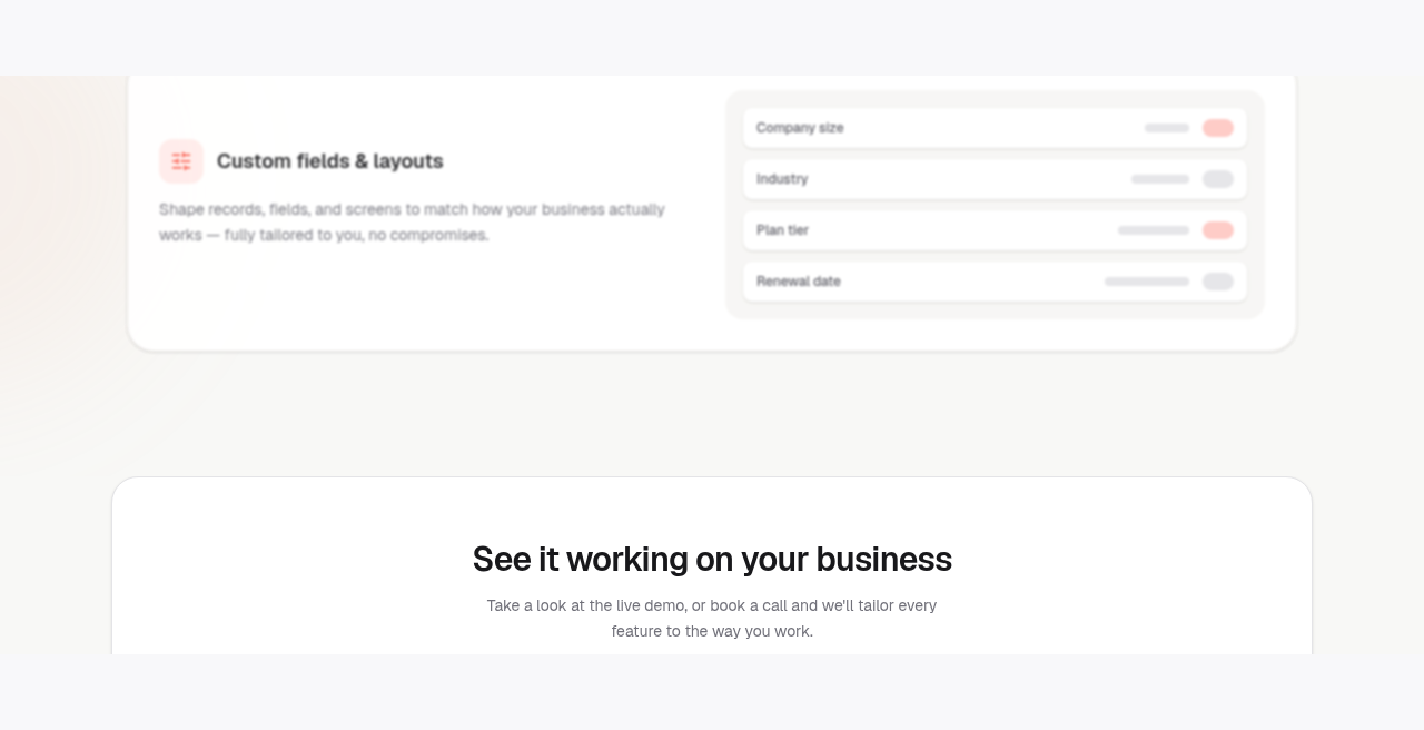 Custom fields and layouts in Kreatrs Flow