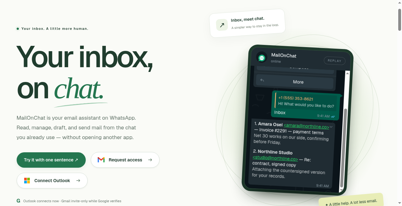 Inbox on chat