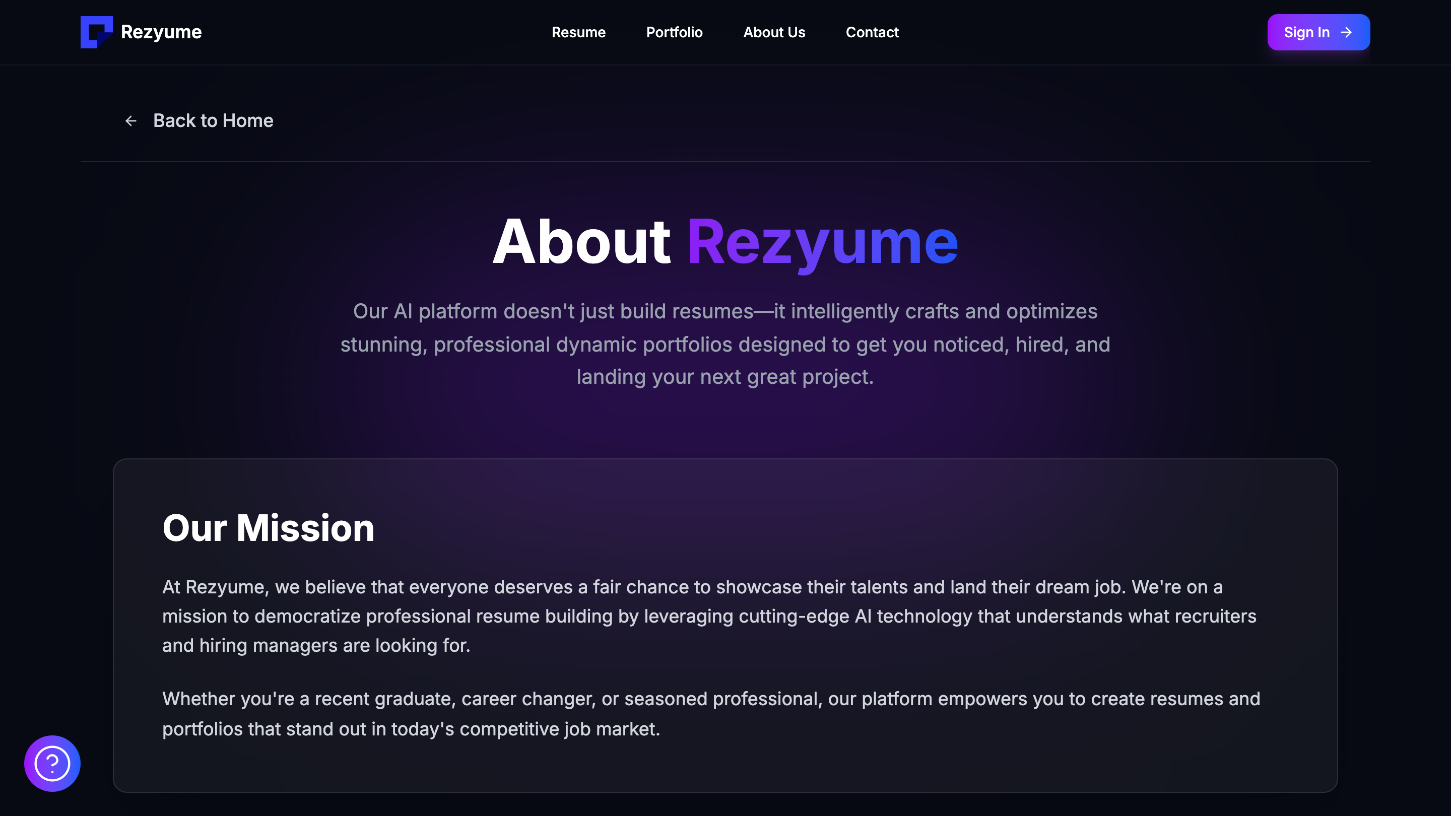 Rezyume Rezyume screenshot 5