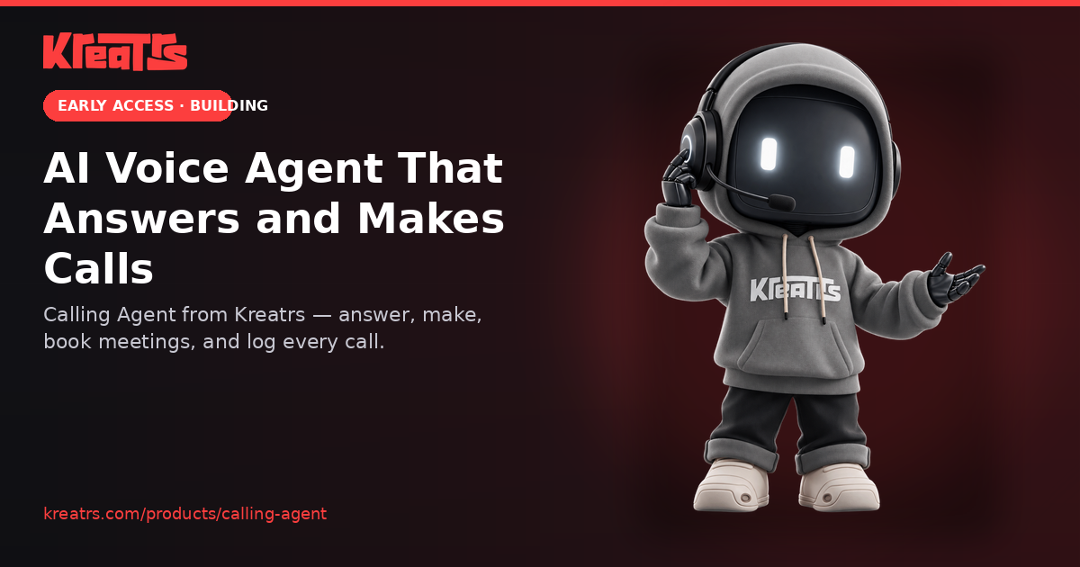 AI Voice Agent That Answers and Makes Calls: Calling Agent