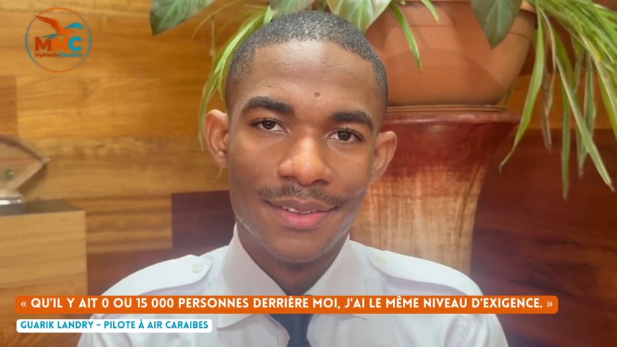 Guarik Landry : Le plus jeune pilote de ligne d'Europe est Guadeloupéen !