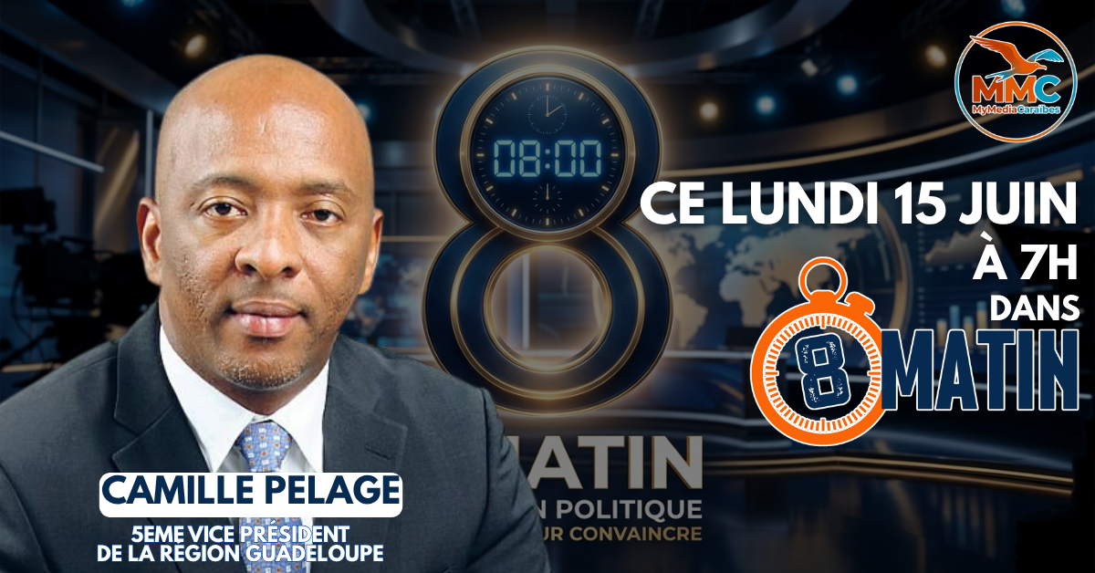 Camille PELAGE est l'invité de MMC dans 8MATIN ce lundi 15 Juin
