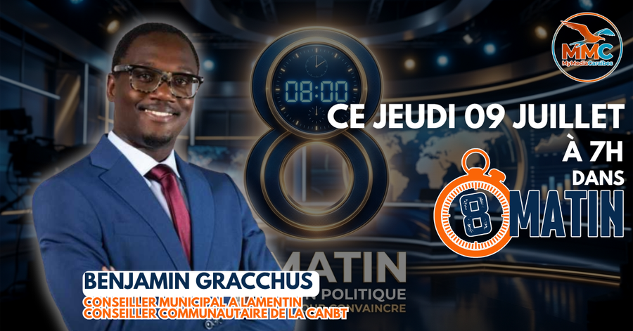 Benjamin GRACCHUS dans 8MATIN