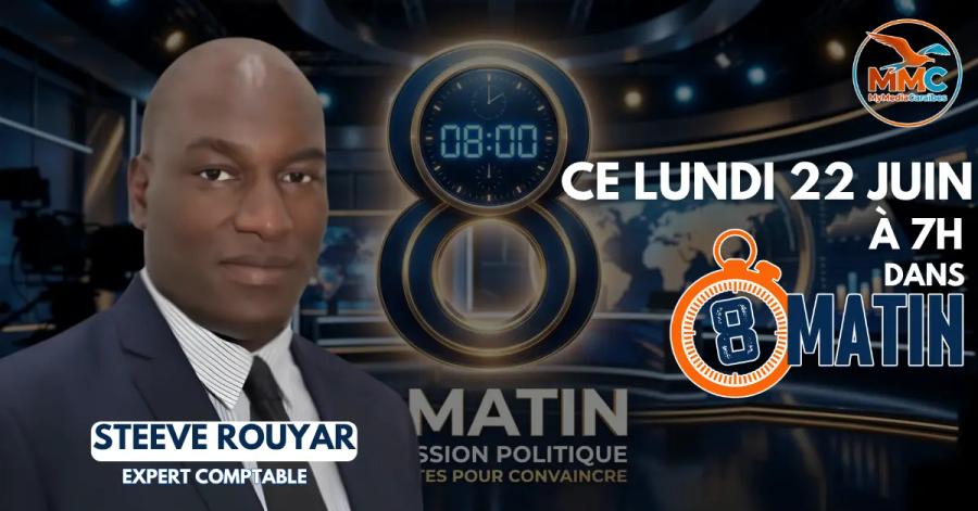 8matin : Steeve Rouyar et le cap des Régionales – « Il faut une attitude proactive »