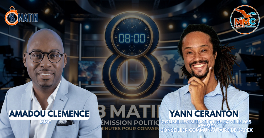 8matin : Yann Céranton tire à boulets rouges sur la gestion des Abymes et réclame un « Plan Marshall » pour l’eau