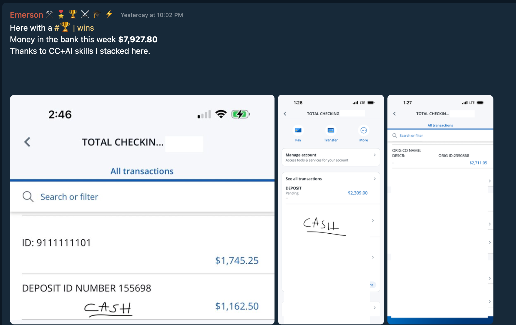 Testimonial Snapshot