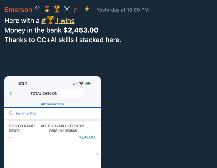 Testimonial Snapshot