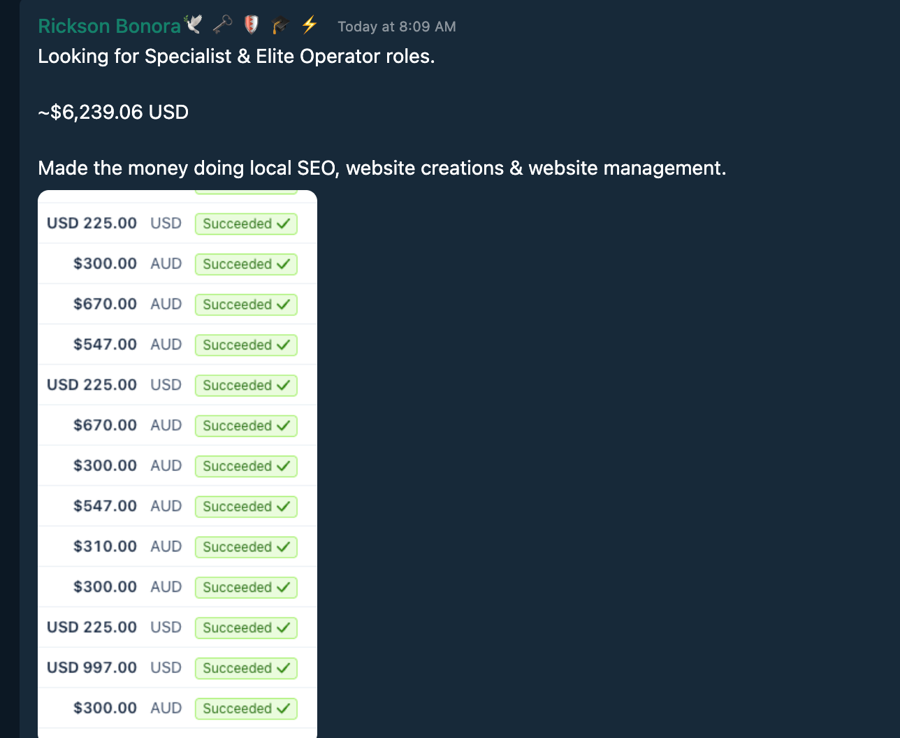 Testimonial Snapshot