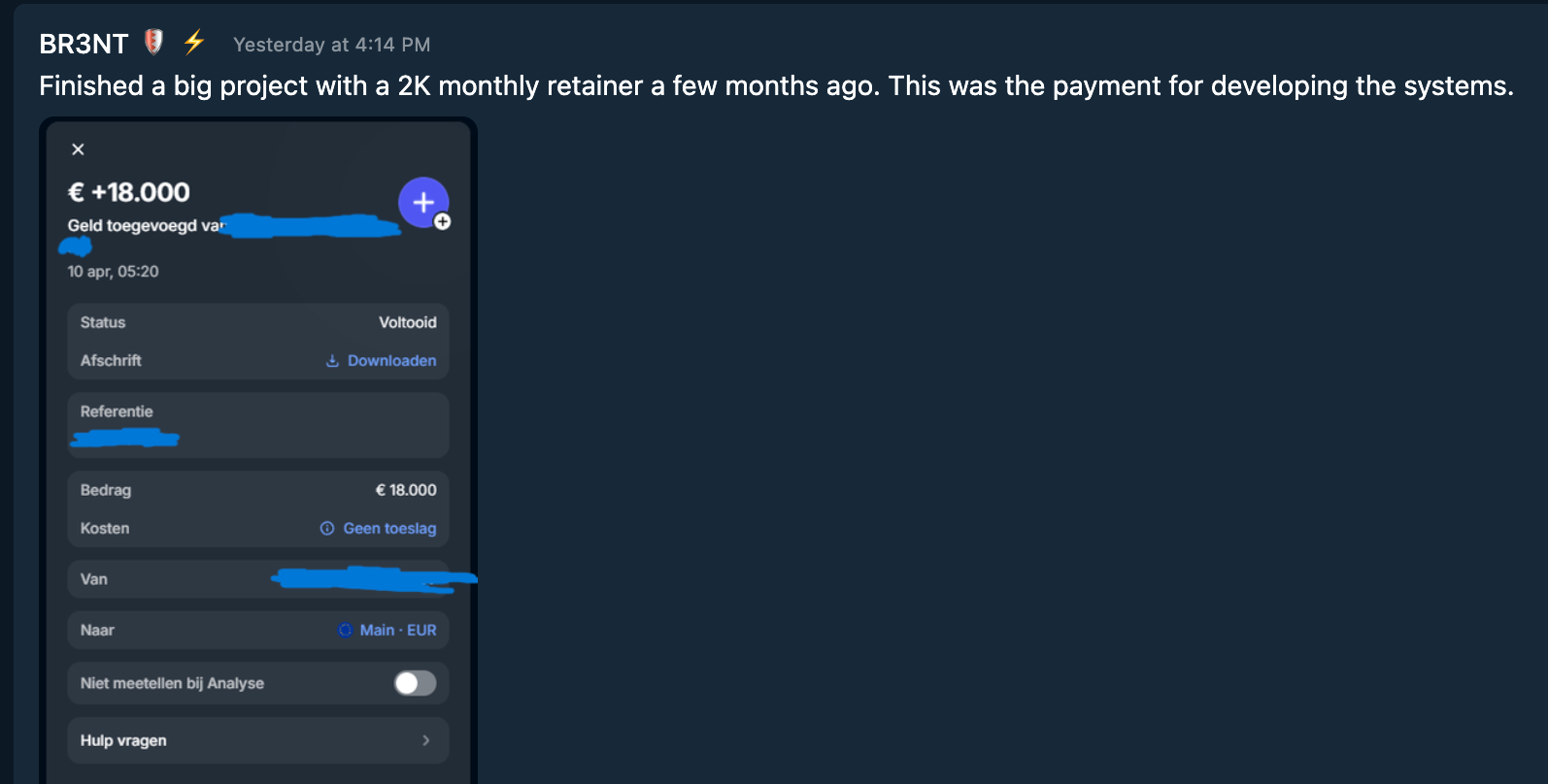 Testimonial Snapshot