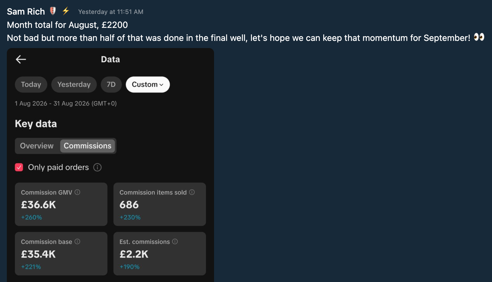 Testimonial Snapshot