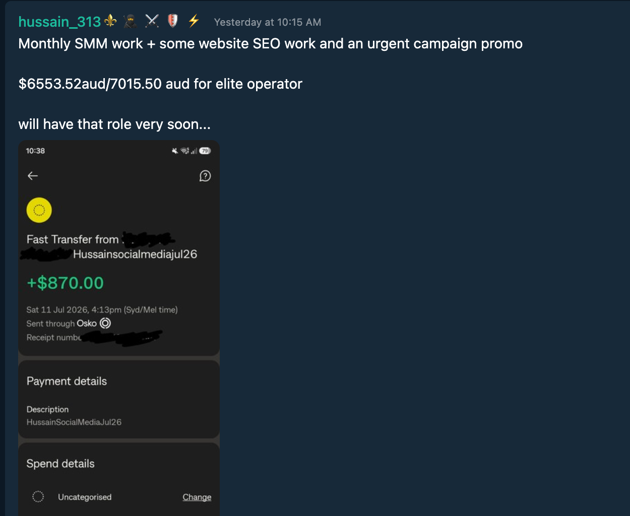 Testimonial Snapshot