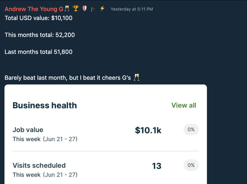 Testimonial Snapshot