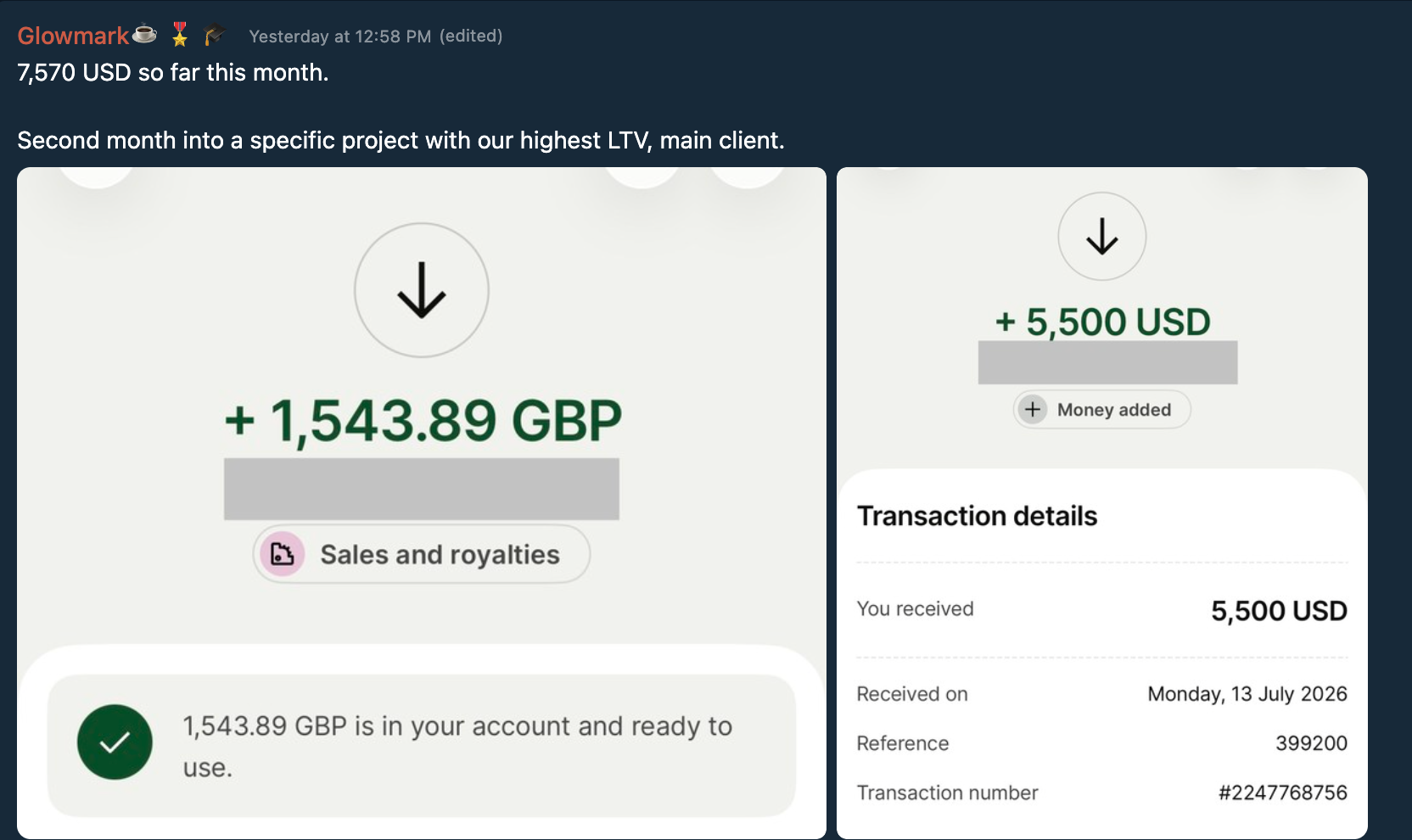 Testimonial Snapshot