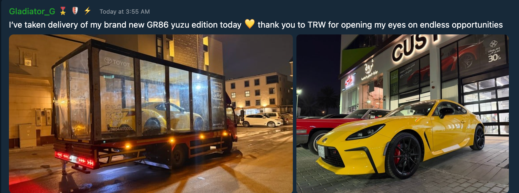 Winner of the Week