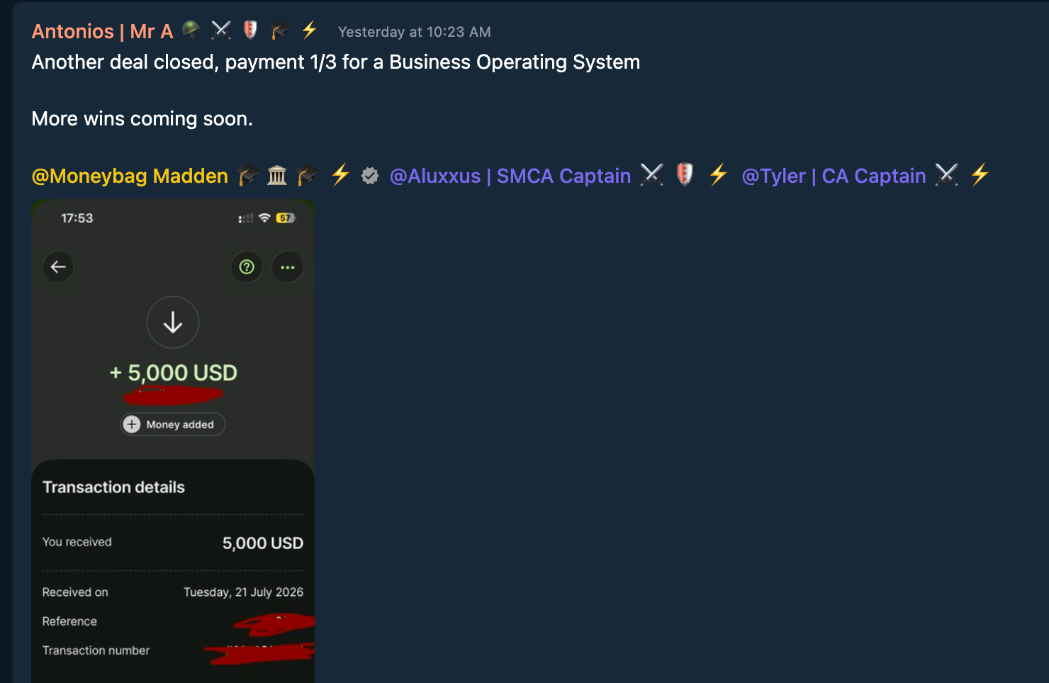 Testimonial Snapshot