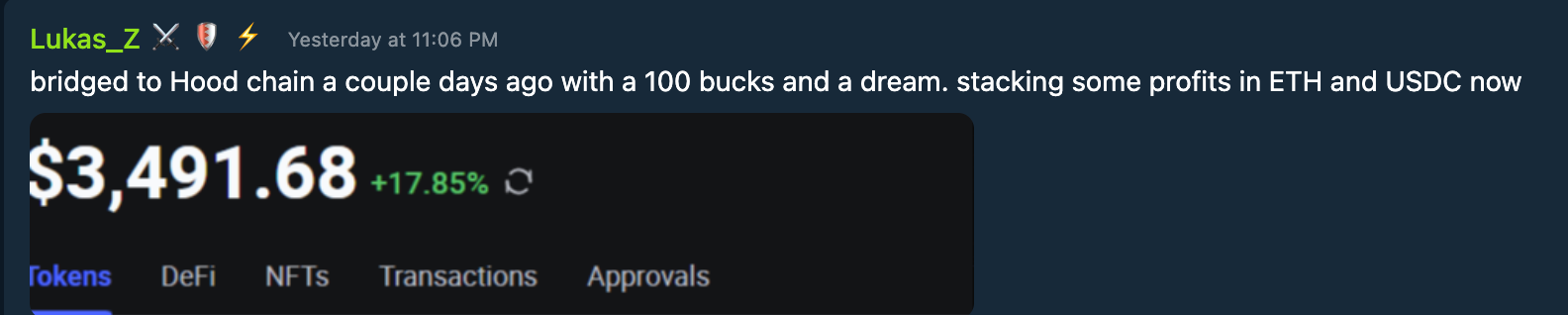 Testimonial Snapshot