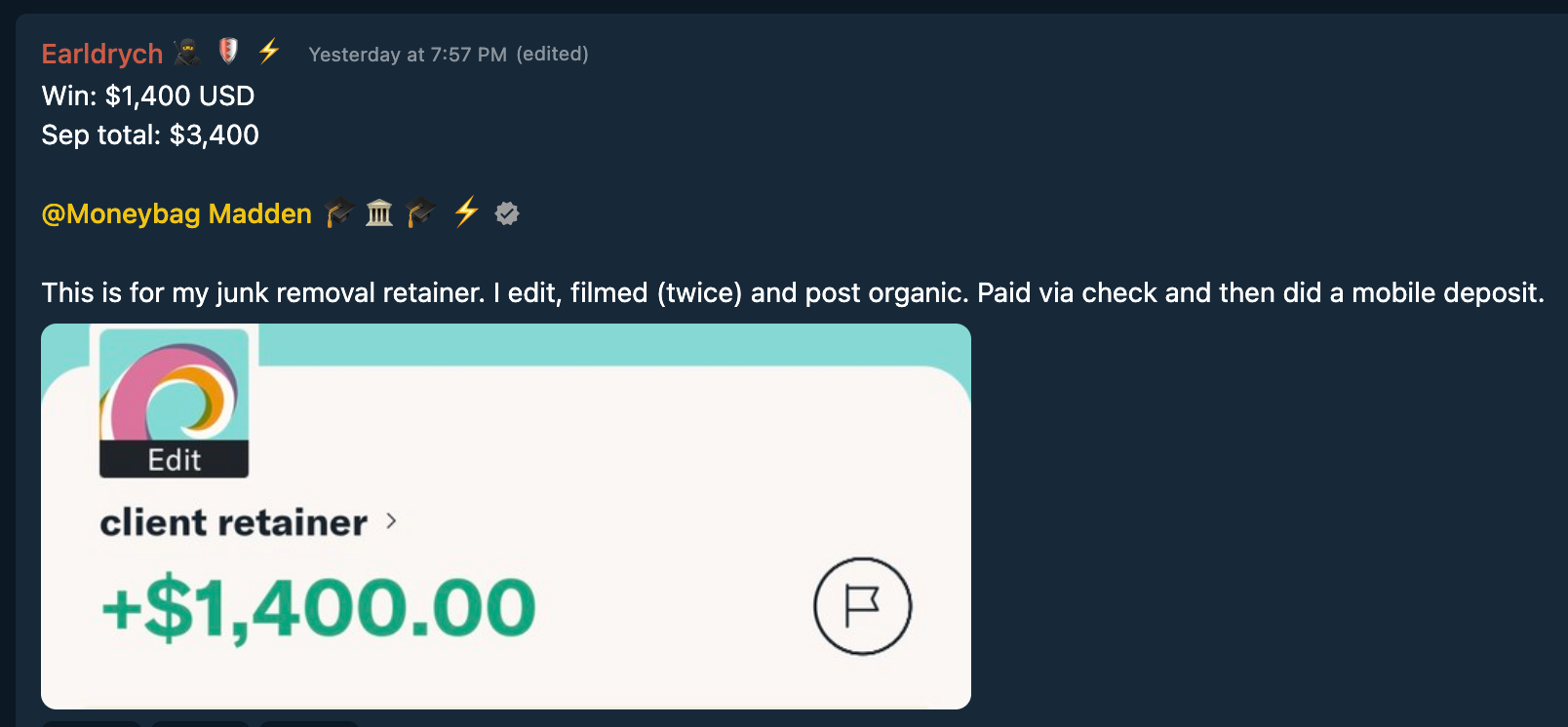 Testimonial Snapshot