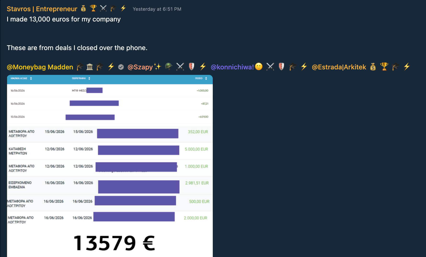 Testimonial Snapshot