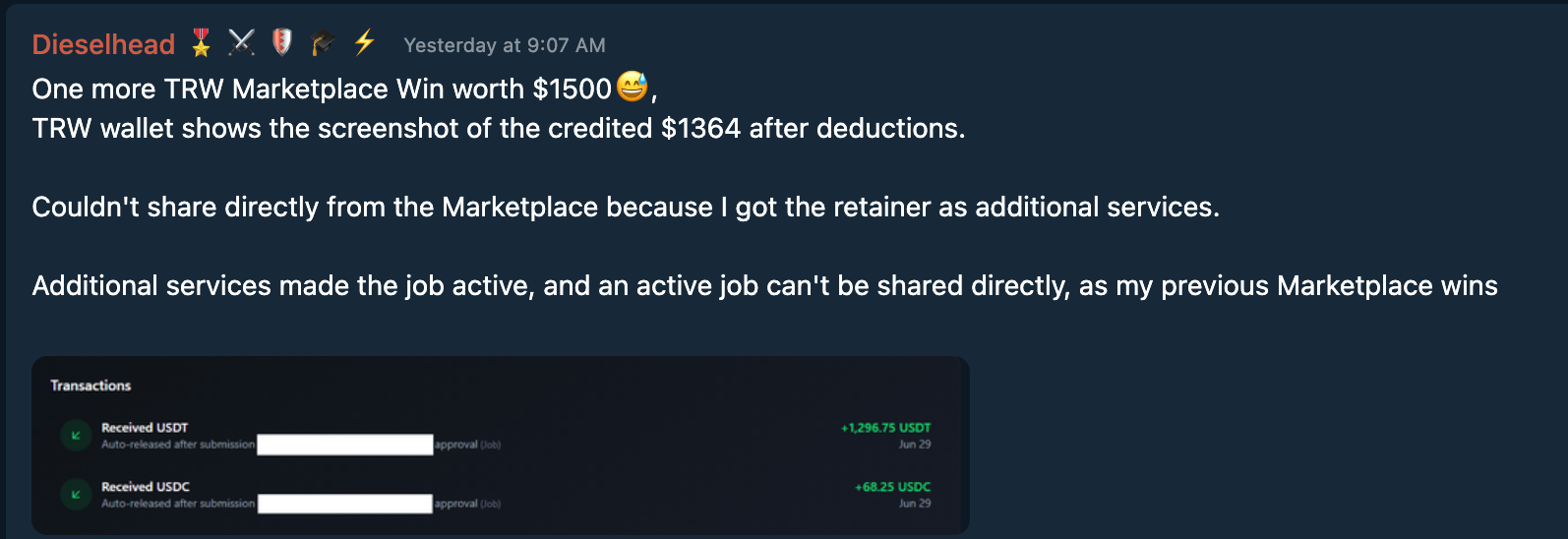Testimonial Snapshot