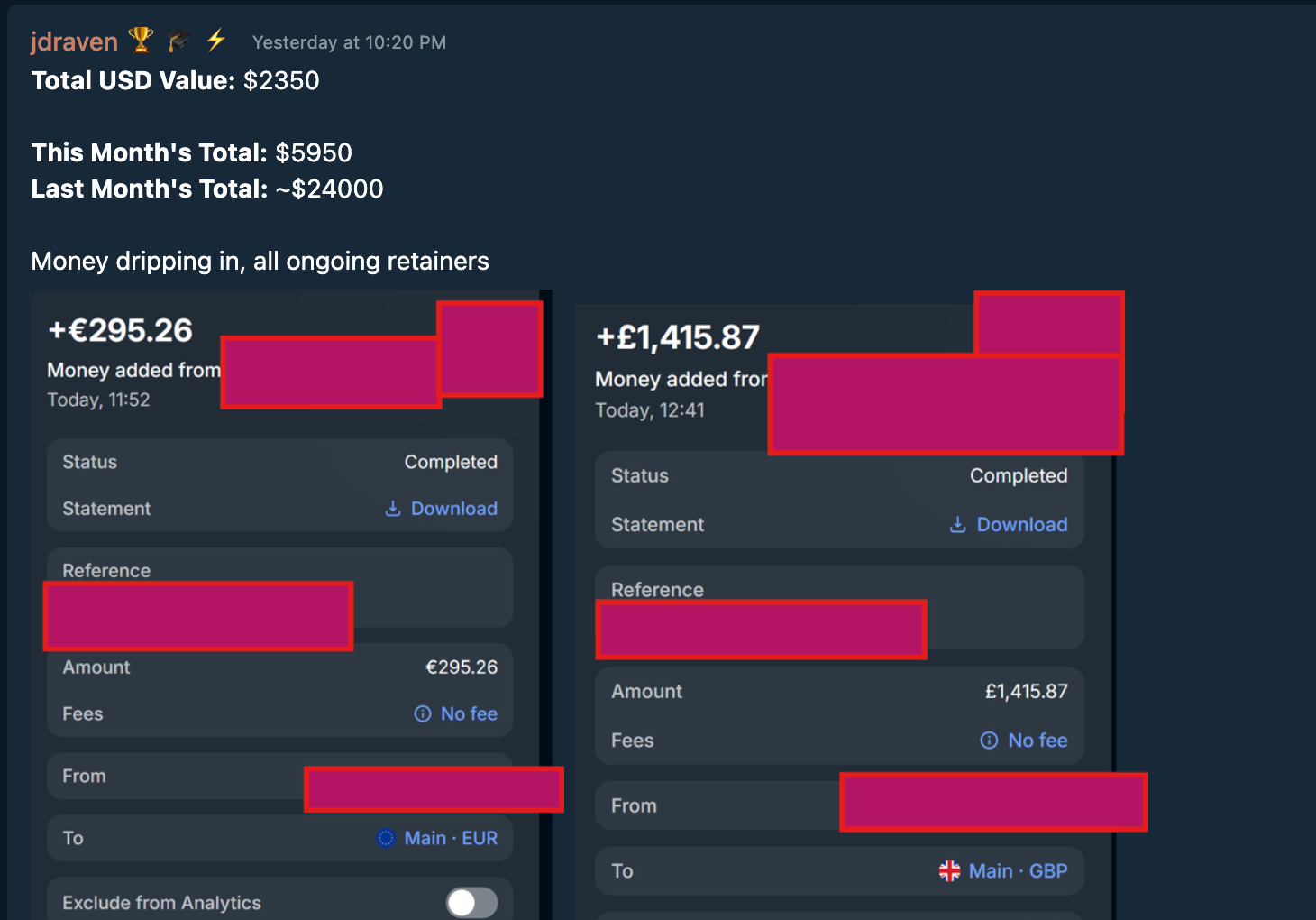 Testimonial Snapshot