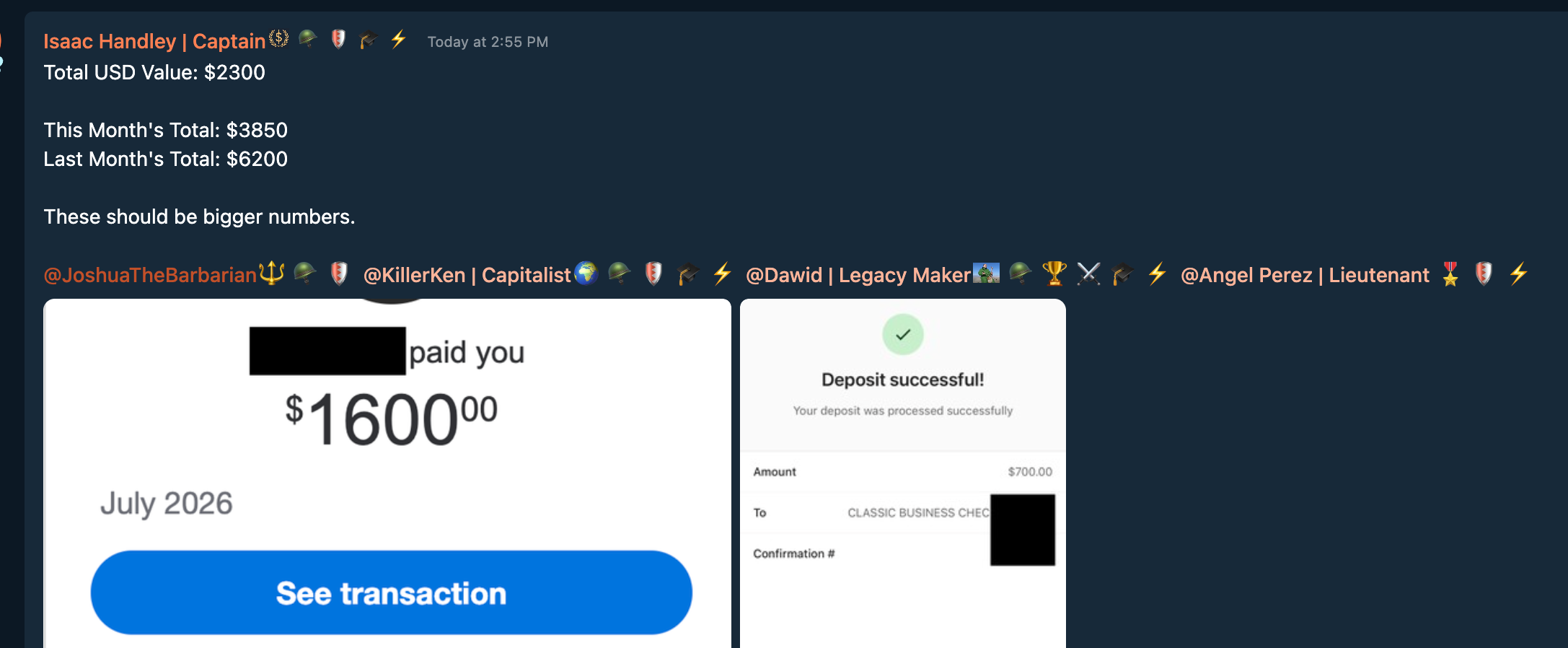 Testimonial Snapshot