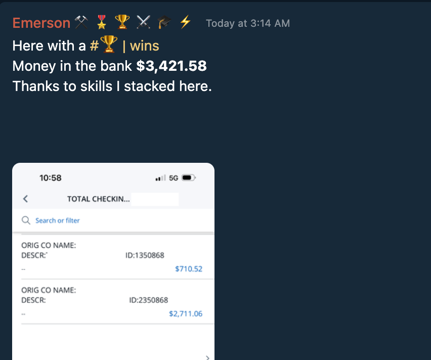 Testimonial Snapshot