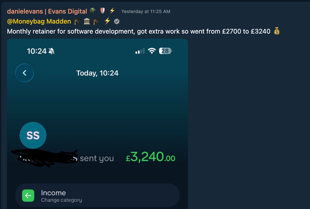 Testimonial Snapshot