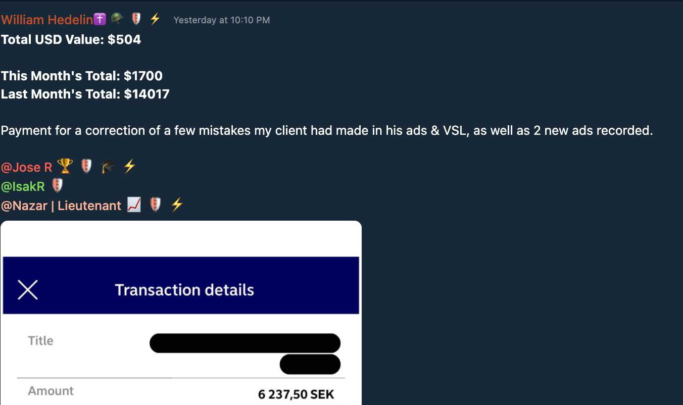 Testimonial Snapshot