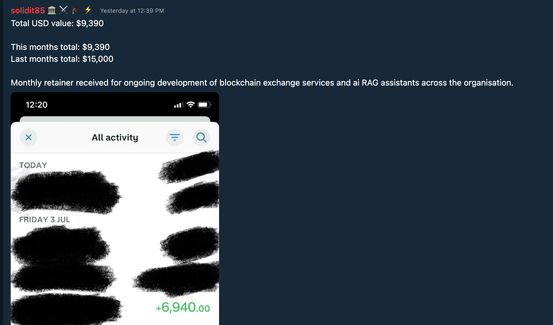 Testimonial Snapshot