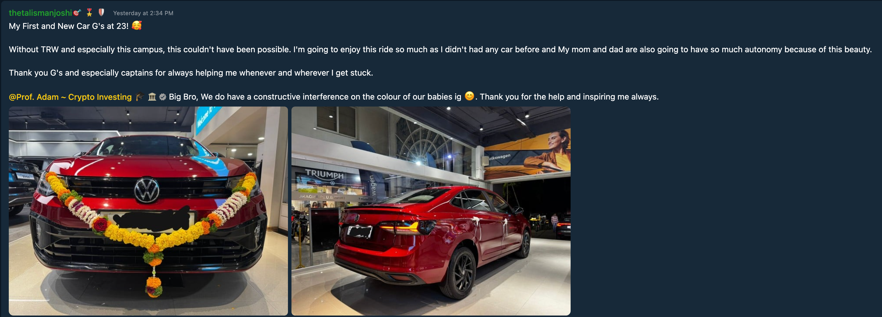 Winner of the Week