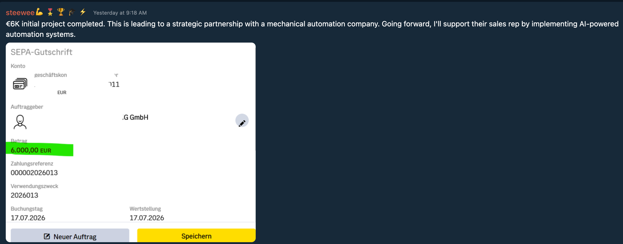 Testimonial Snapshot