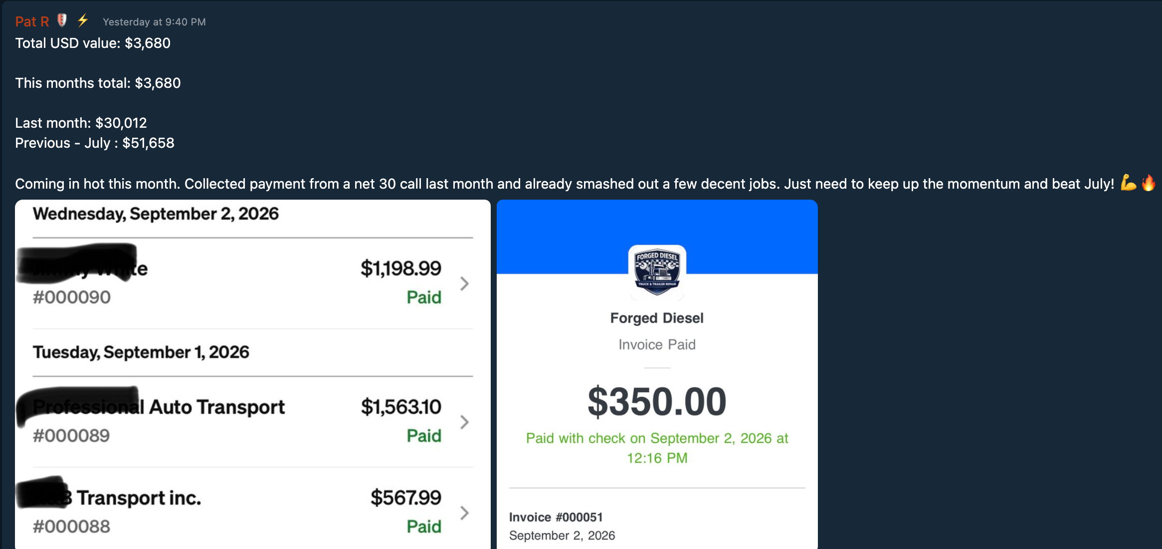 Testimonial Snapshot