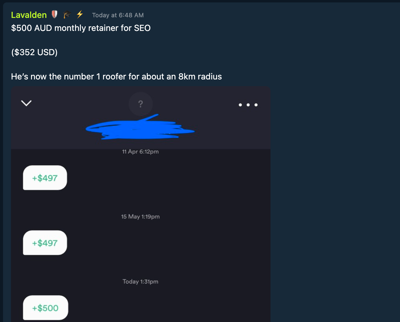 Testimonial Snapshot