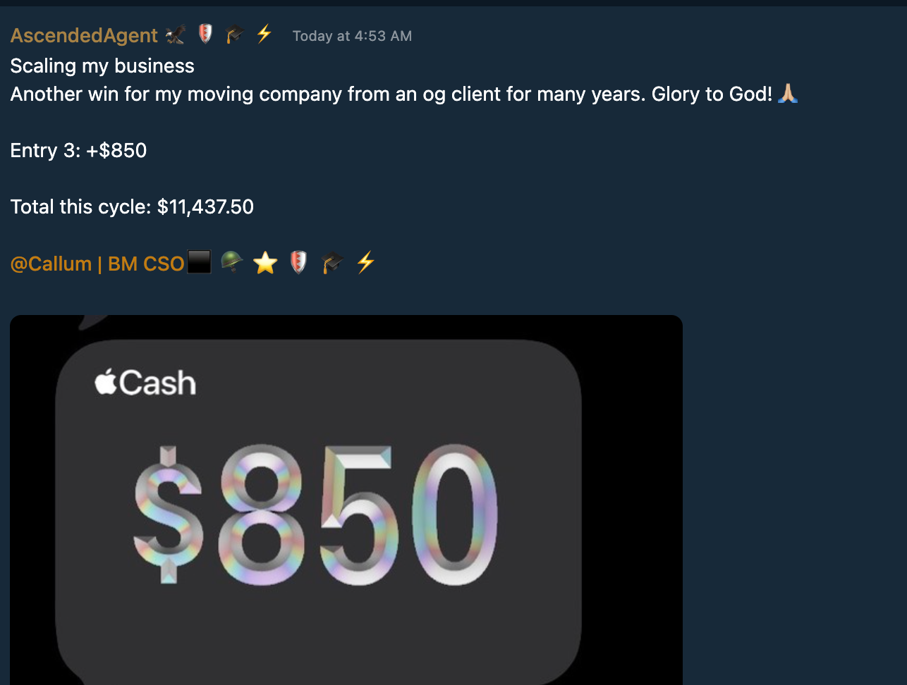 Testimonial Snapshot