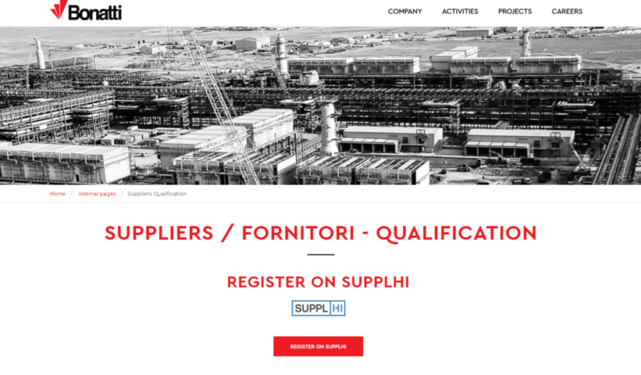 Immagine di copertina del post dedicato alla Vendor Qualification di Bonatti con SupplHi