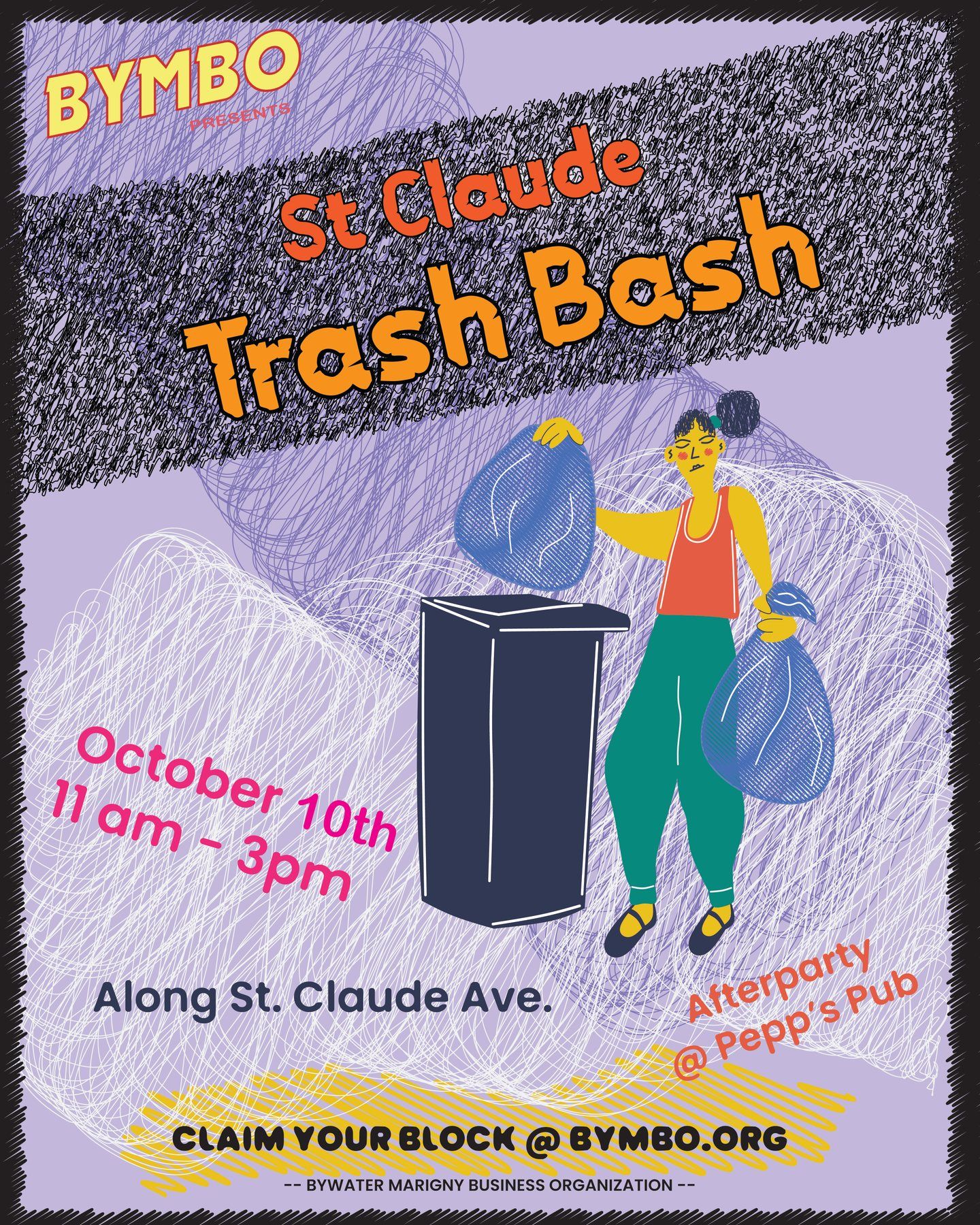 St. Claude Trash Bash flyer — click to download